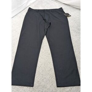 Hind Tricot Prime Time Black Performance Pants Men 34x30 Stretch Golf Travel NWT